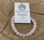 Bracelet Quartz Rose Perles 8mm